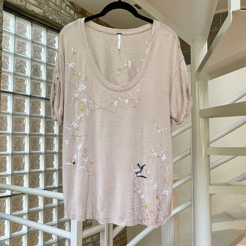 Free People | Embroidered tee